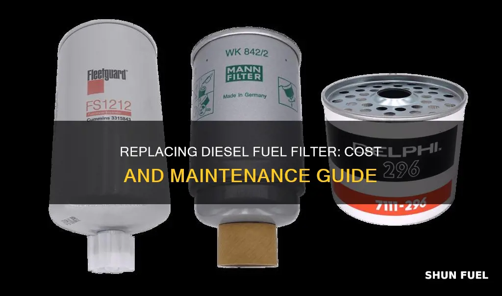 how much to replace diesel fuel filter