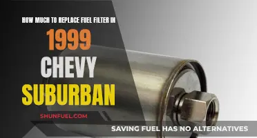 Fuel Filter Replacement Cost for a 1999 Chevy Suburban