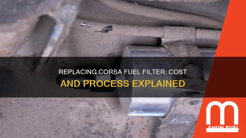 how much to replace fuel filter on corsa
