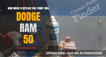 Fuel Pump Replacement for 1986 Dodge Ram: Cost and Process