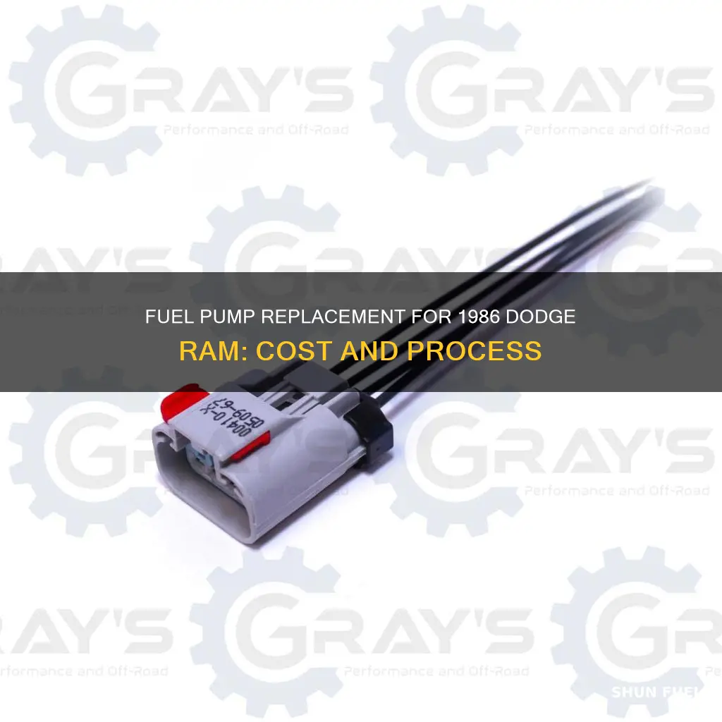 how much to replace fuel pump 1986 dodge ram 50