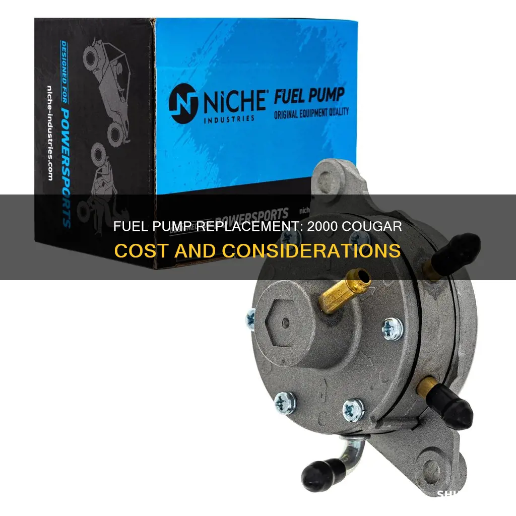 how much to replace fuel pump 2000 cougar