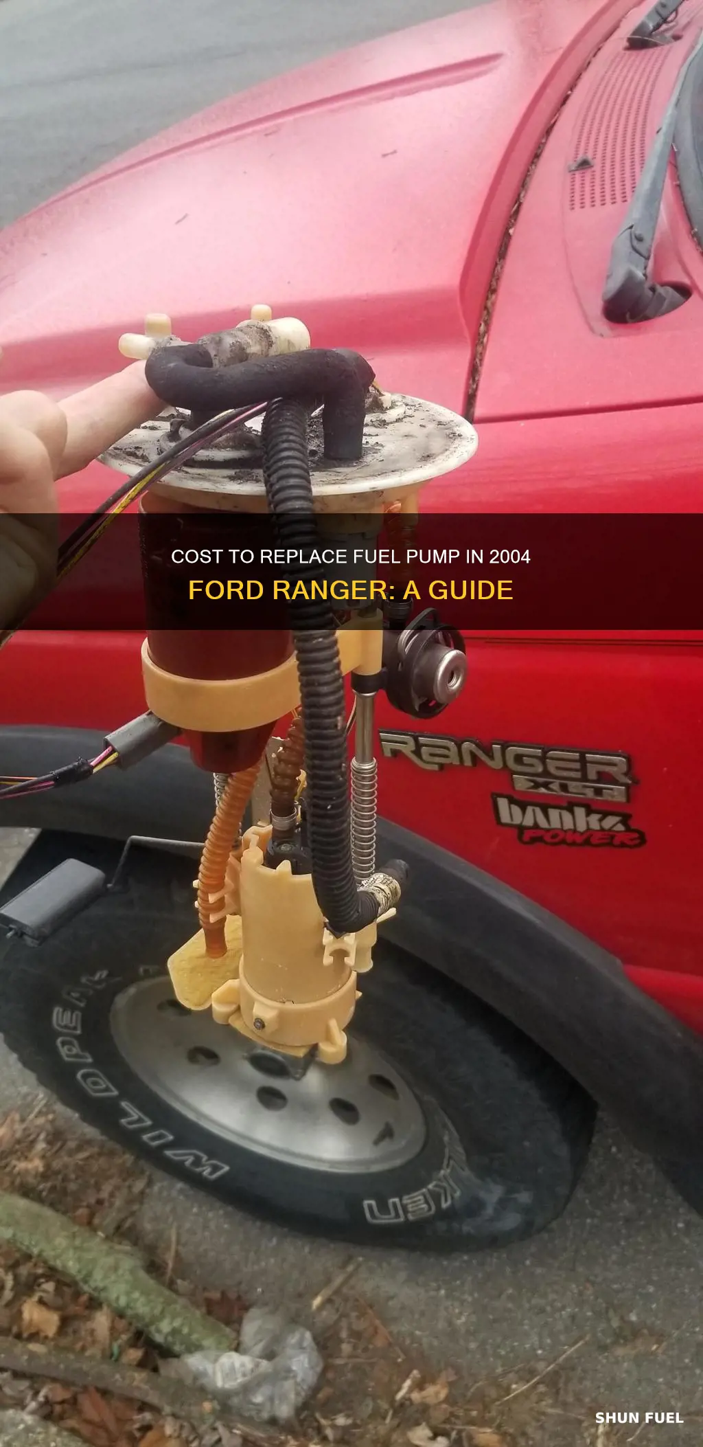 how much to replace fuel pump in 2004 ford ranger