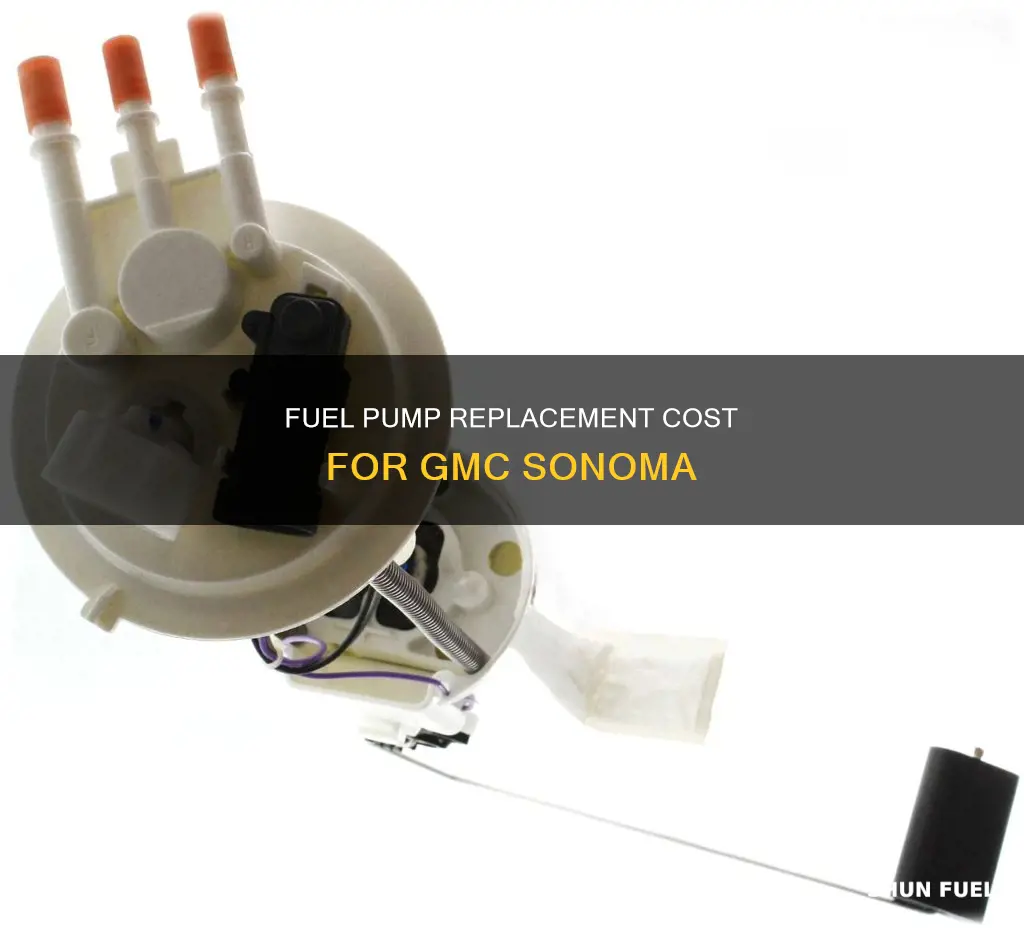 how much to replace fuel pump in gmc sonoma
