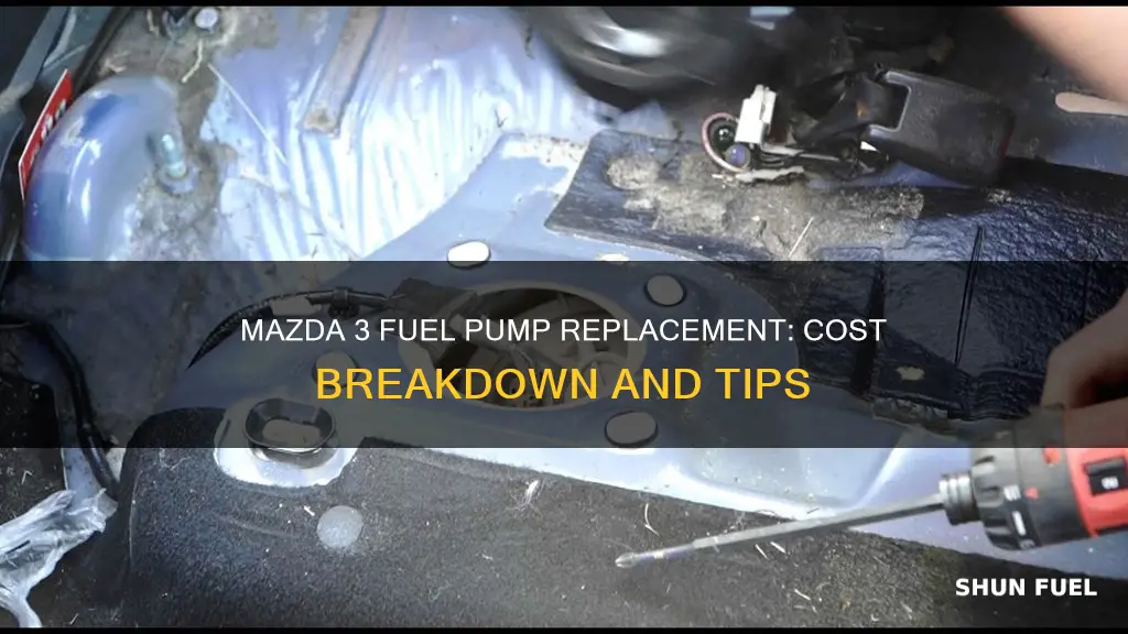 how much to replace fuel pump mazda 3