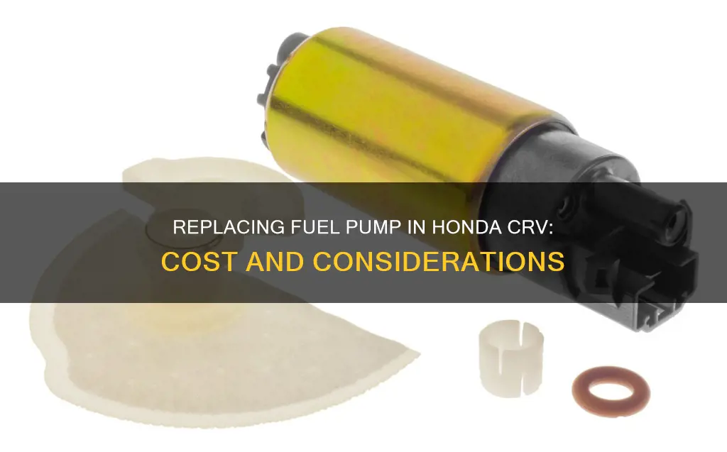how much to replace fuel pump on 02 honda crv