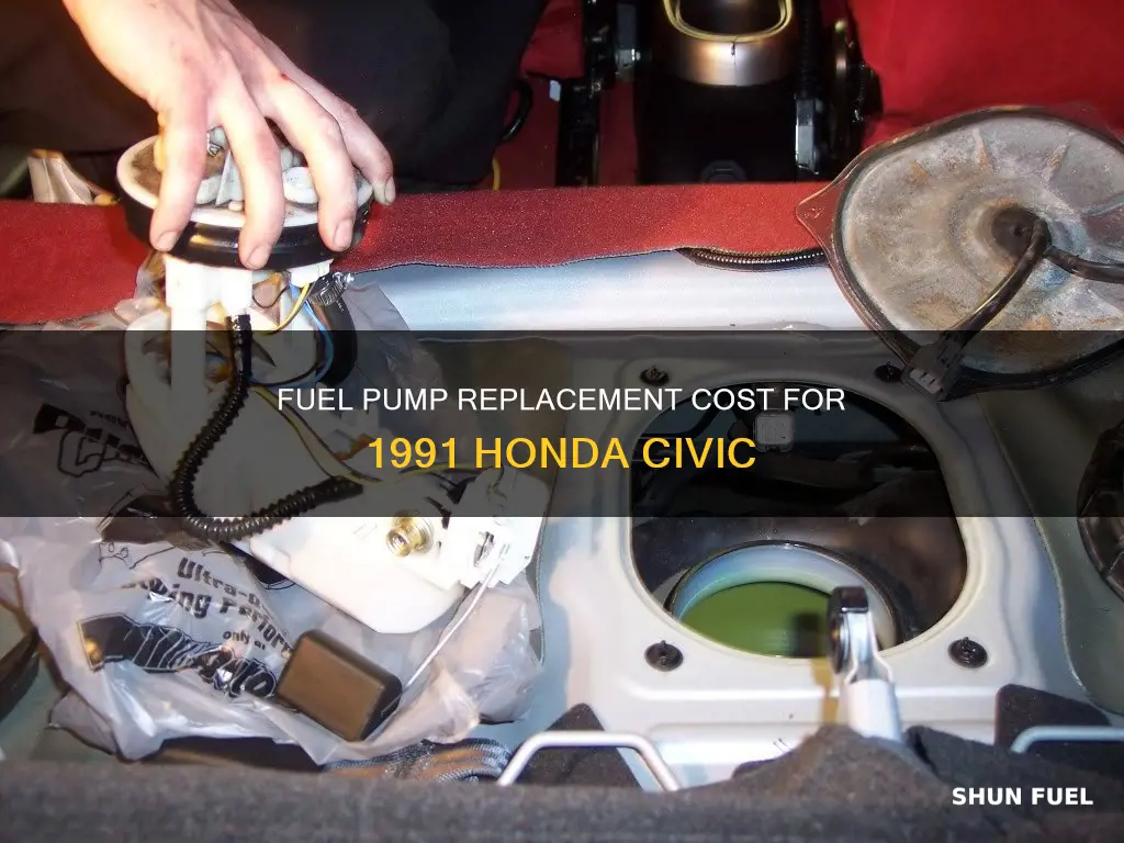 how much to replace fuel pump on 1991 honda civic