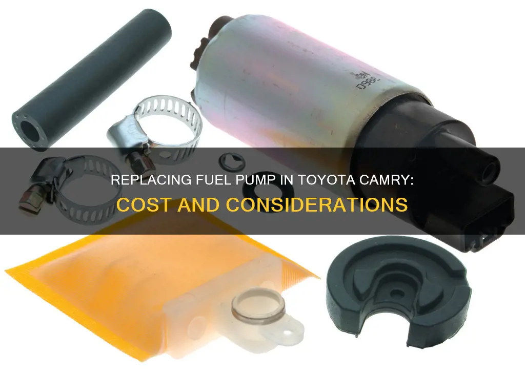 how much to replace fuel pump on toyota camery