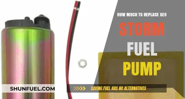 Cost of Replacing Geo Storm Fuel Pump: A Breakdown