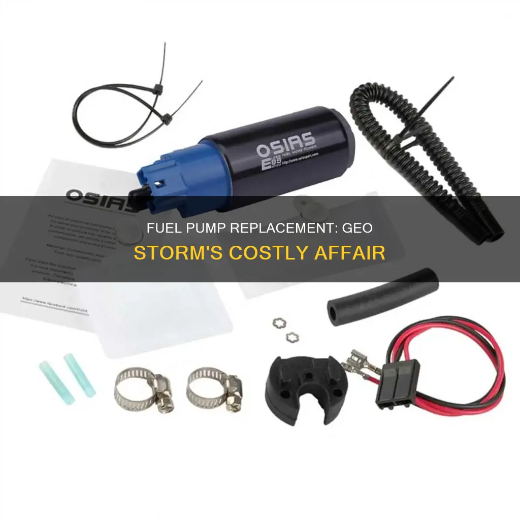 how much to replace geo storm fuel pump