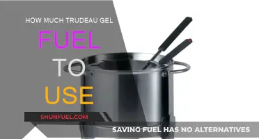 Trudeau Gel Fuel: How Much to Use?