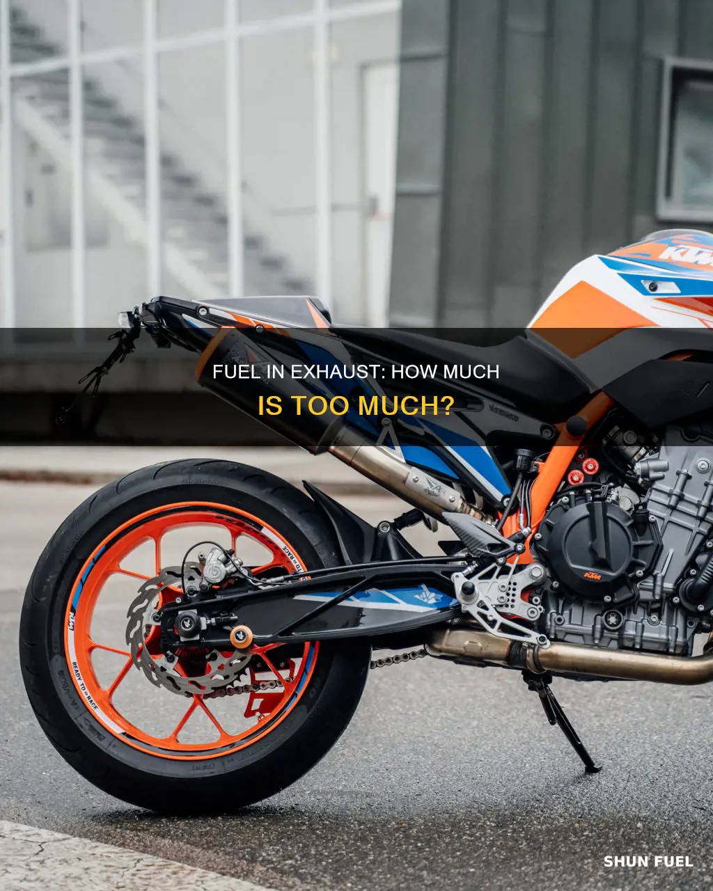 how much unburned fuel in exhaust