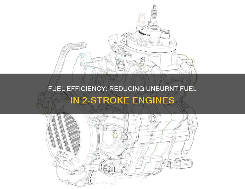 how much unburnt fuel 2-stroke
