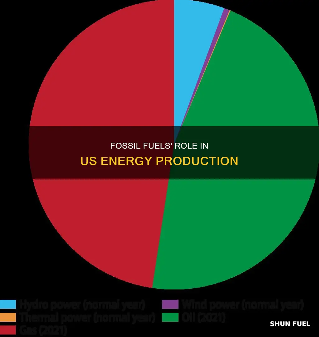 how much usa electric energy is produced from fossil fuels