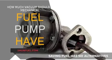 Fuel Pump Vacuum: How Much Suction Is Required?