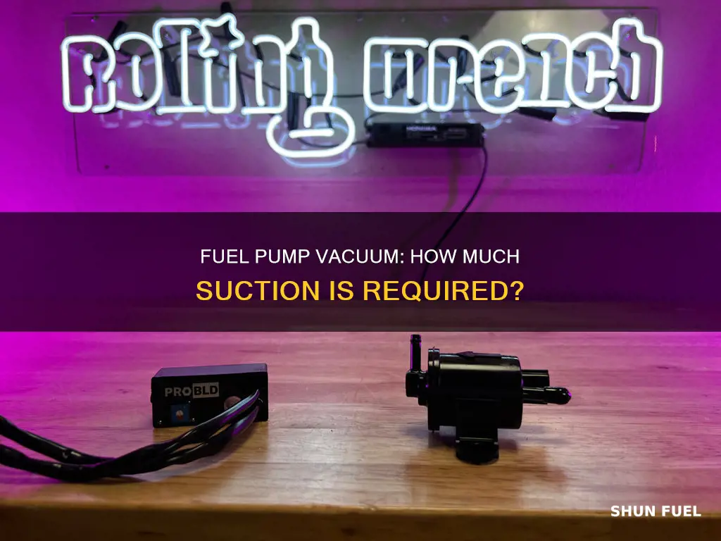 how much vacuum should a mechanical fuel pump have