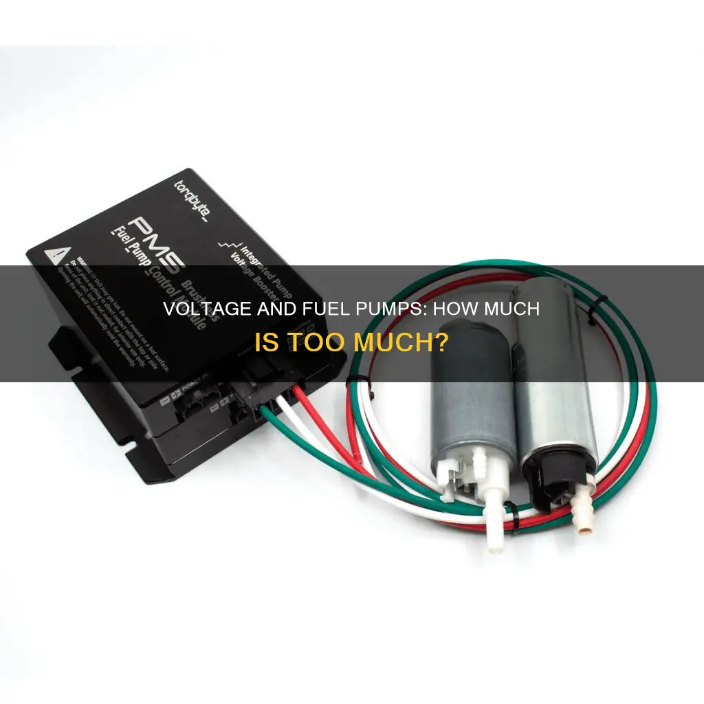 how much voltage delivered to fuel pum