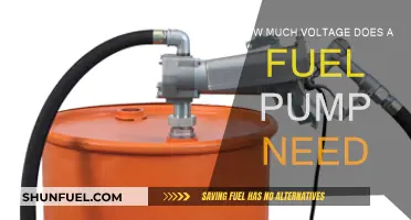 Fuel Pump Voltage: How Much Power Does It Need?