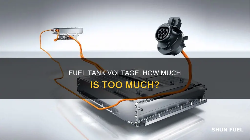 how much voltage should be going to the fuel tank