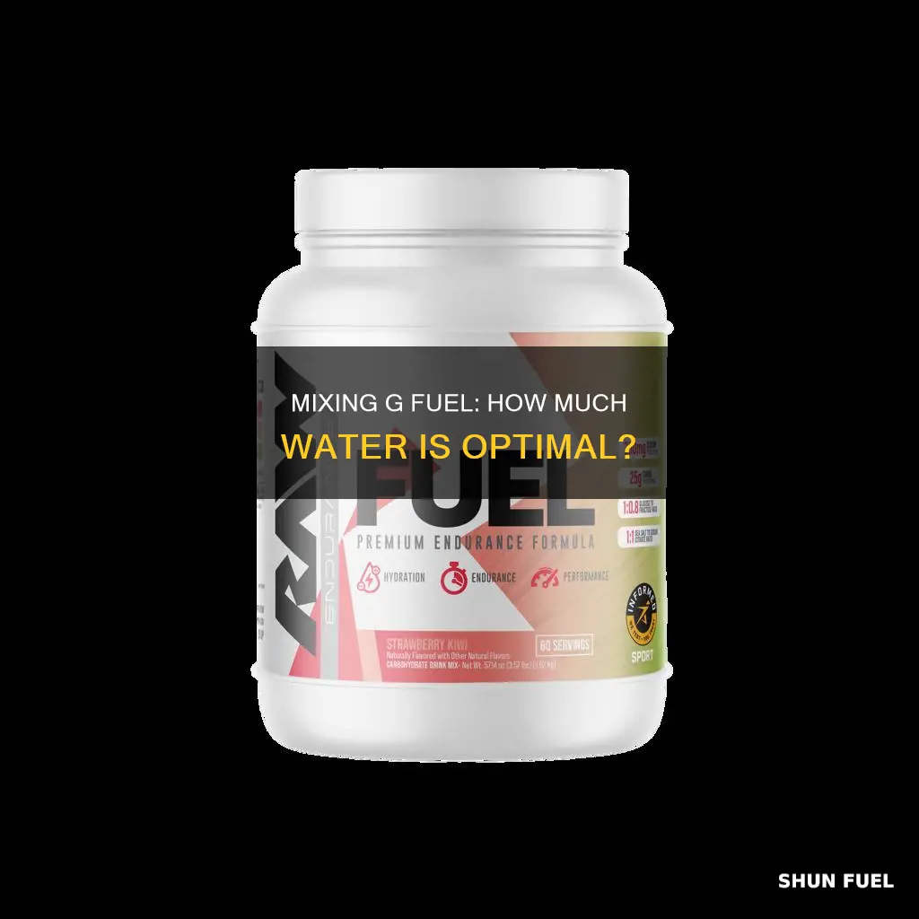 how much water to mix with g fuel