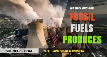 Fossil Fuels' Power Output: Understanding Watts Generated by Coal, Oil, and Gas