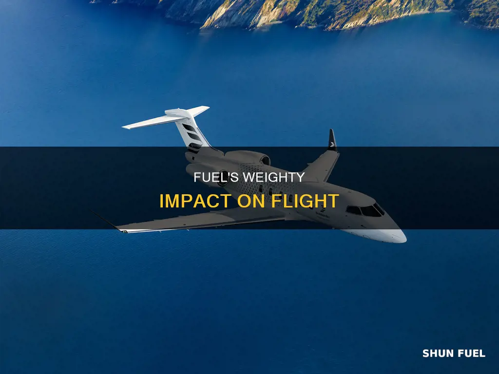 how much weigth of a plane can be fuel