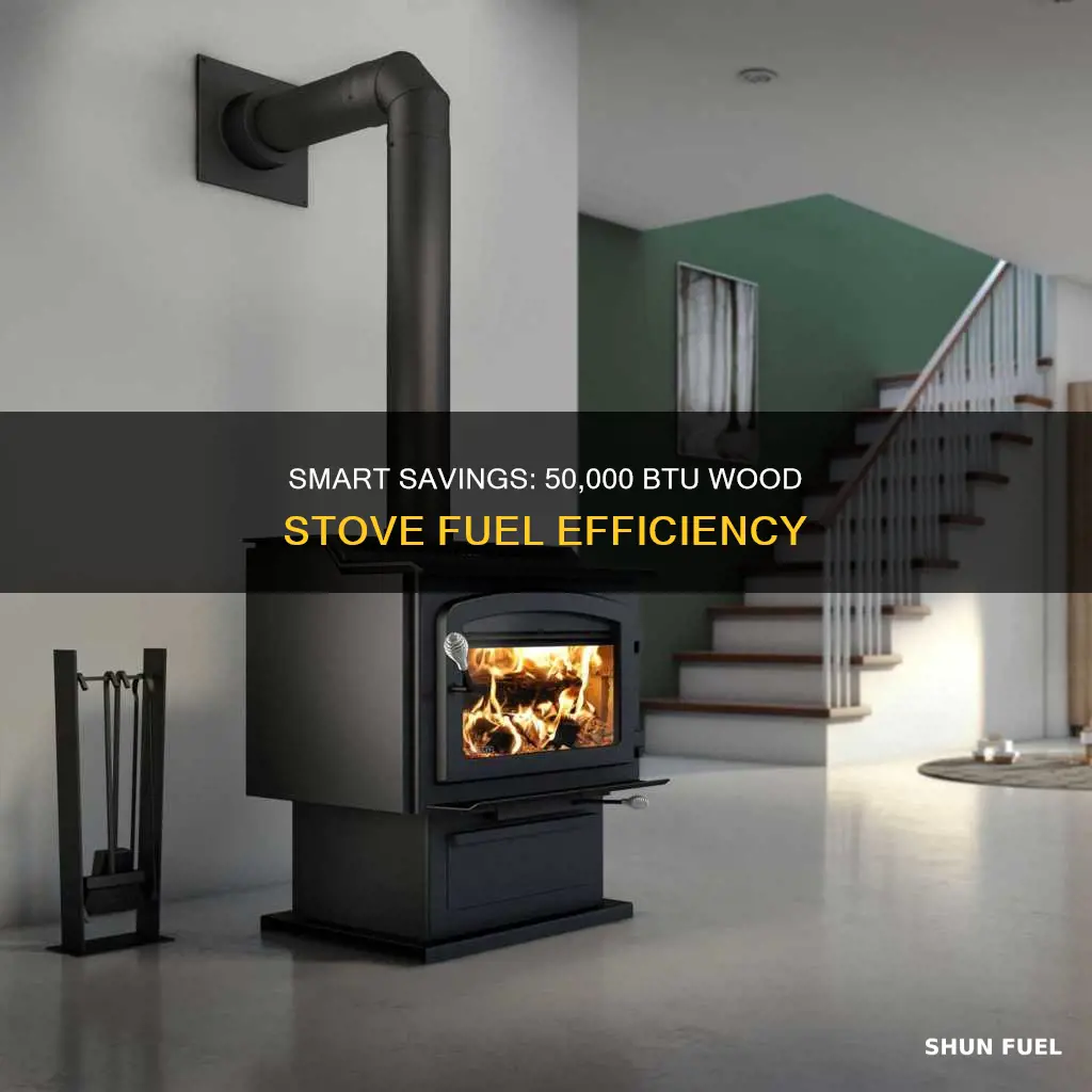 how much will a 50000 btu woodstove cut you fuel