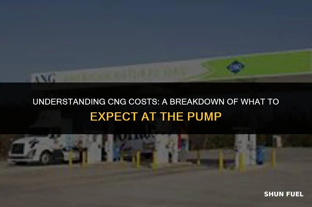 how much will cng cost at the pump