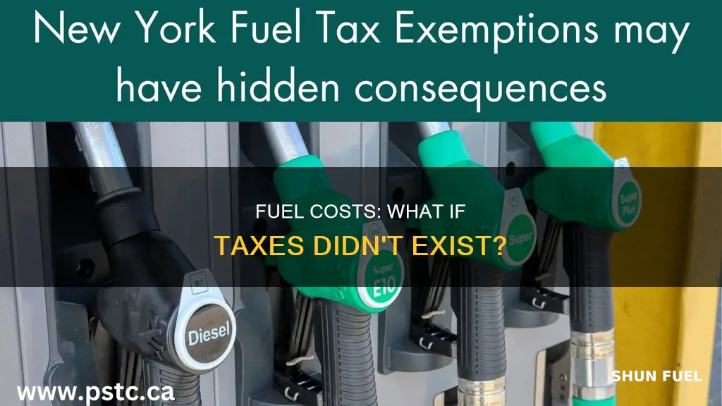 how much would fuel cost without tax