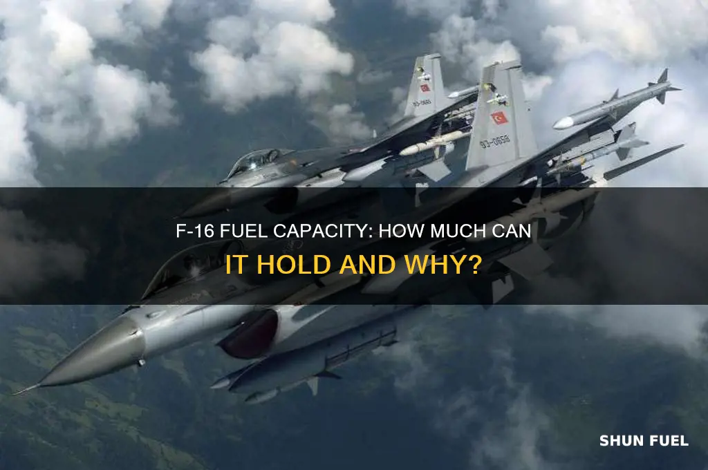 how musch fuel can an f-16 hold