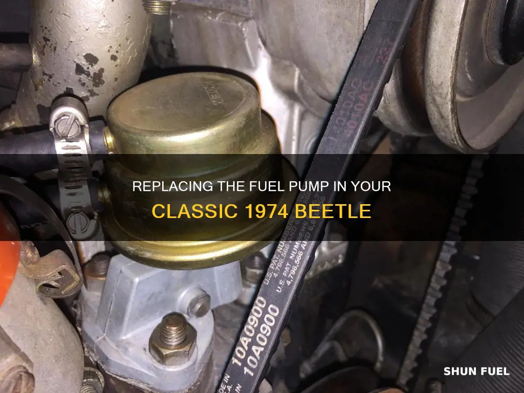 how o replace fuel pump on 1974 beetle