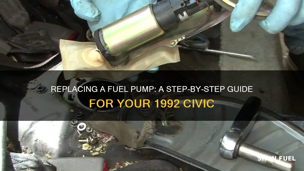 how odtern replace fuel pump on civic 92