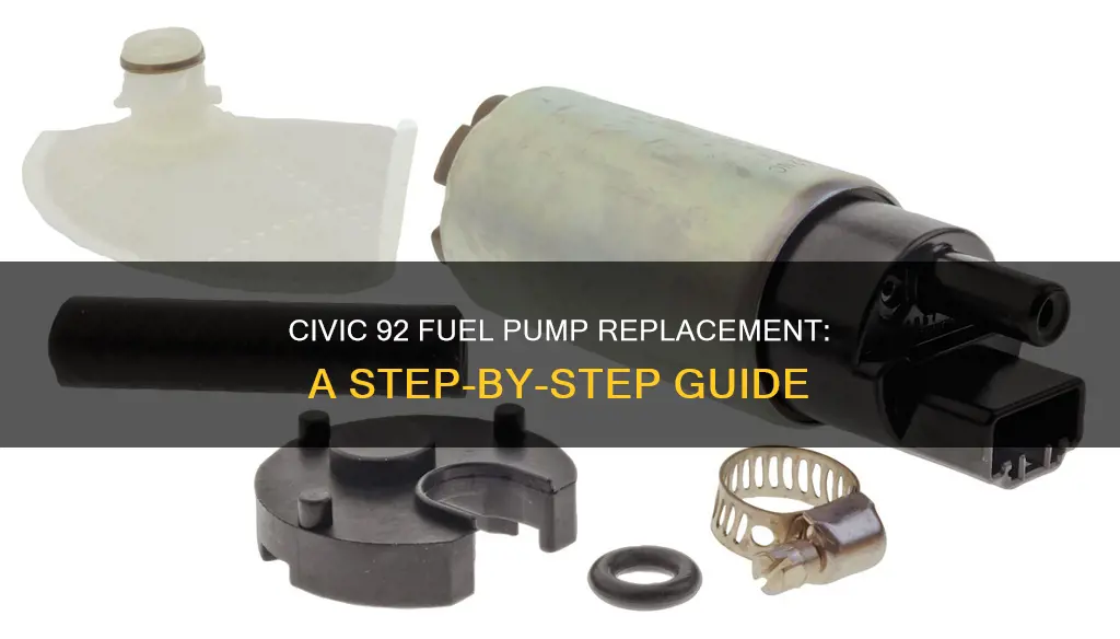 how odtern replace fuel pump on civic 92
