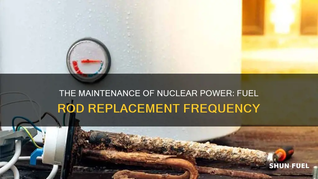 how often are nuclear fuel rods replaced