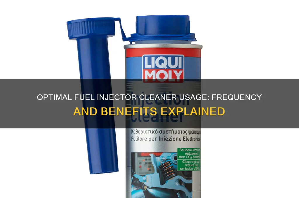 how often are you supposed to use fuel injector cleaner