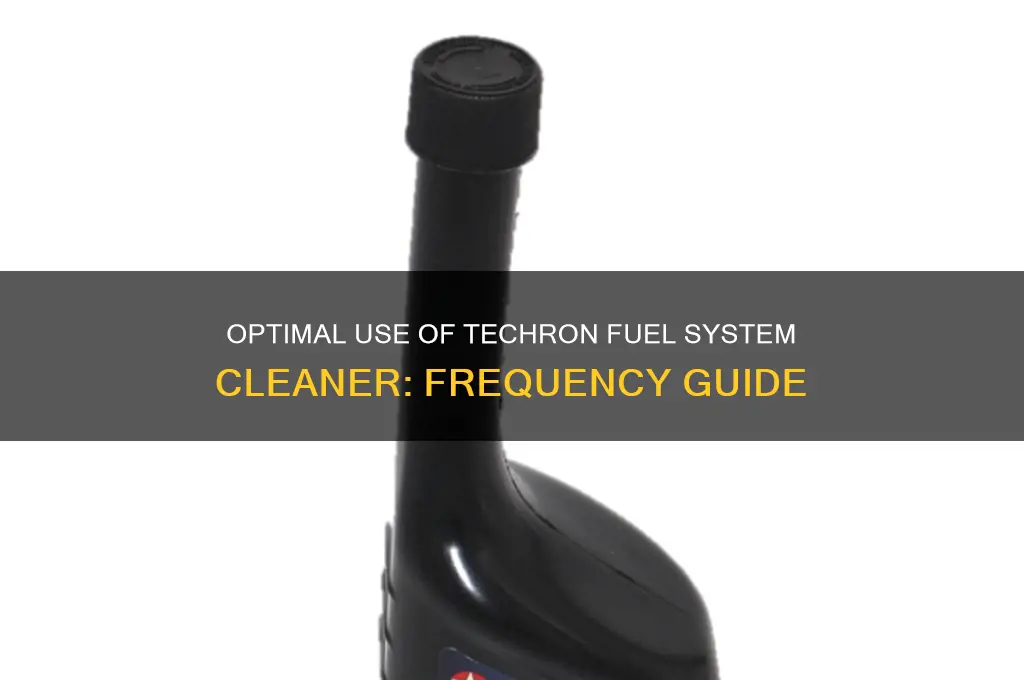 how often can i use techron fuel system cleaner