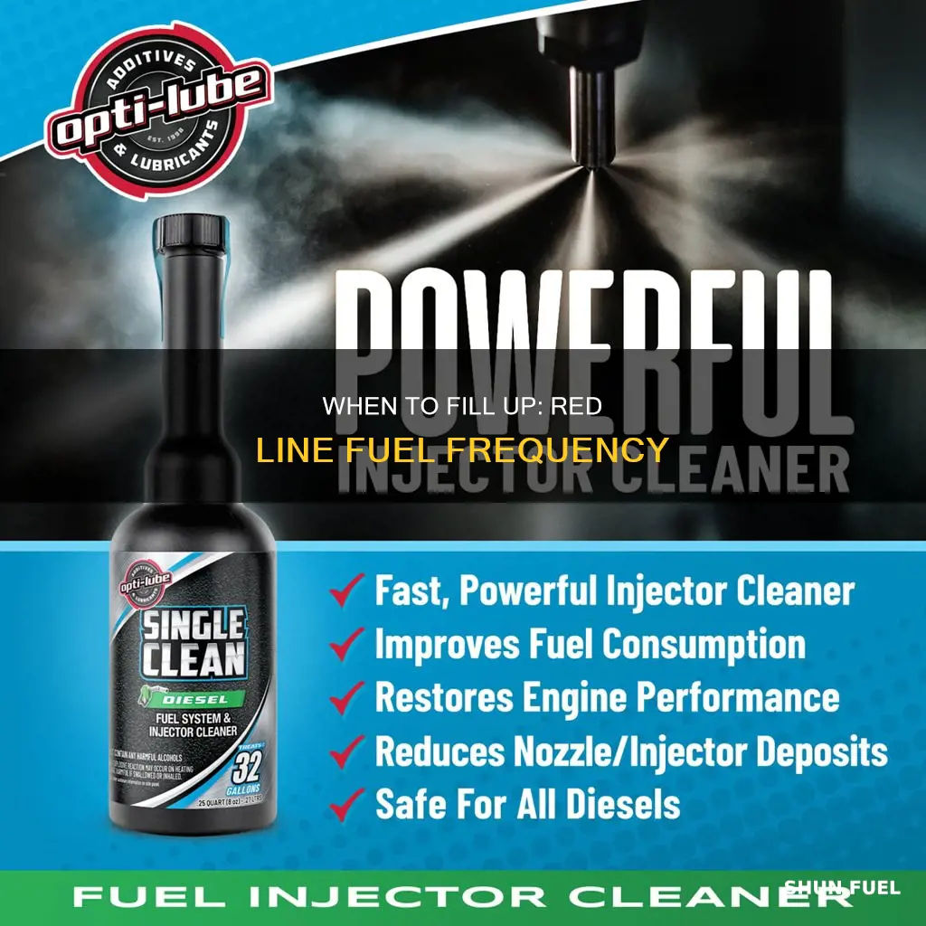 how often can you use red line fuel