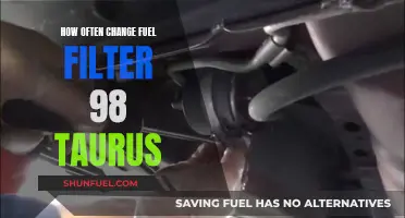 When to Change Your Fuel Filter in a 98 Taurus