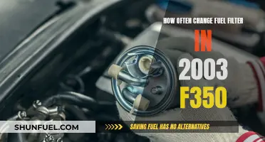 Fuel Filter Maintenance for Your 2003 F350: When to Change