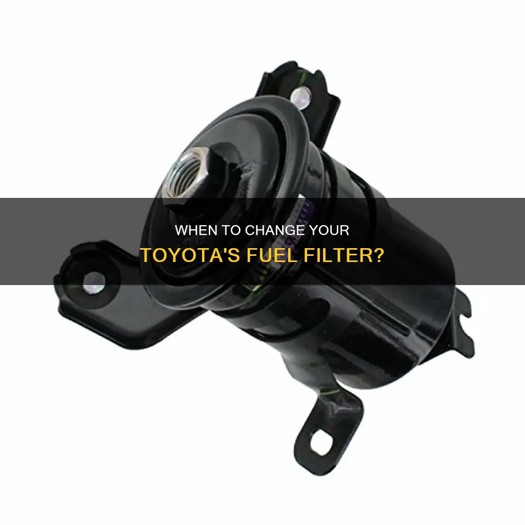 how often change fuel filter toyota