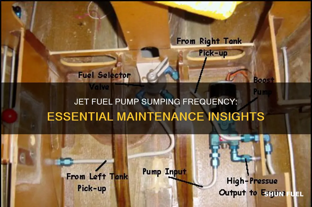 how often do jet fuel pumps sump