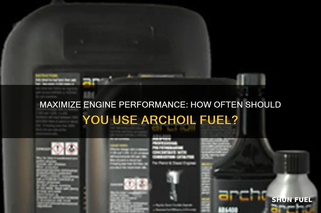 how often do you use archoil fuel