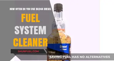 Effective BG244 Diesel Fuel System Cleaner Frequency
