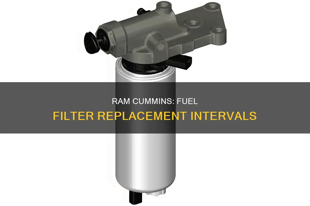 how often does ram cummins require fuel filter replacement