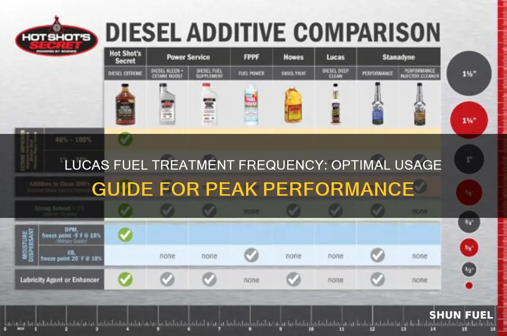 how often lucas fuel treatment