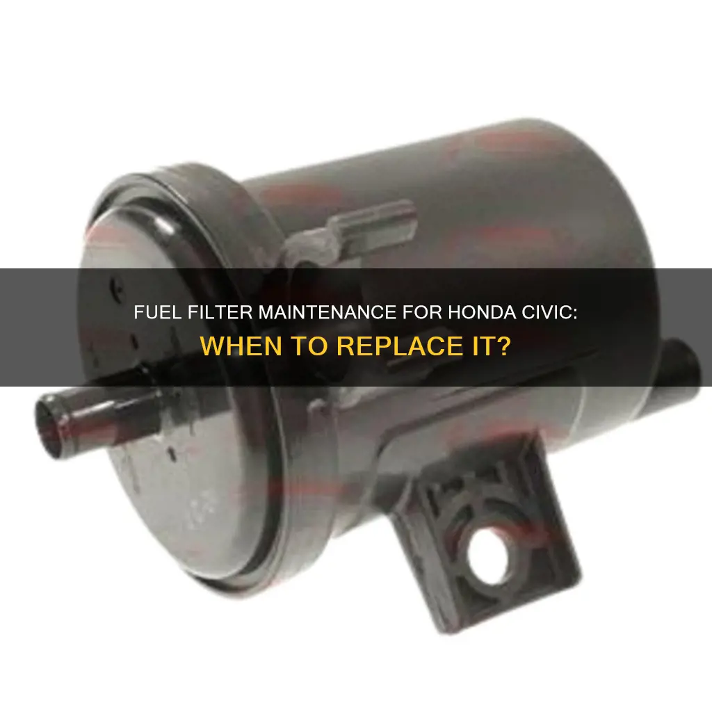 how often replace fuel filter honda civic