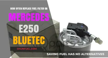 Mercedes E250 BlueTEC: Fuel Filter Maintenance Guide