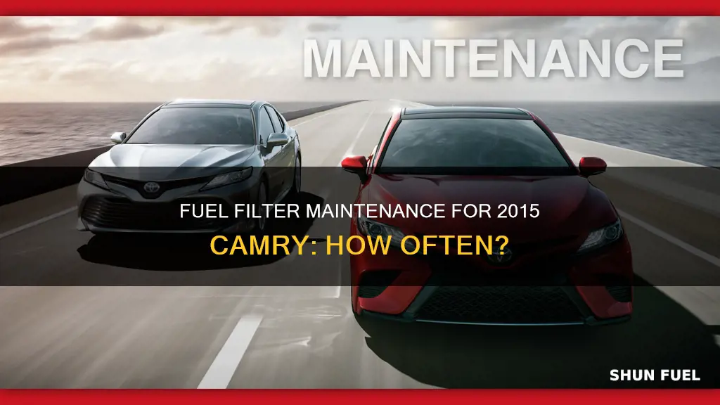 how often should fuel filters be changed on 2105 camry