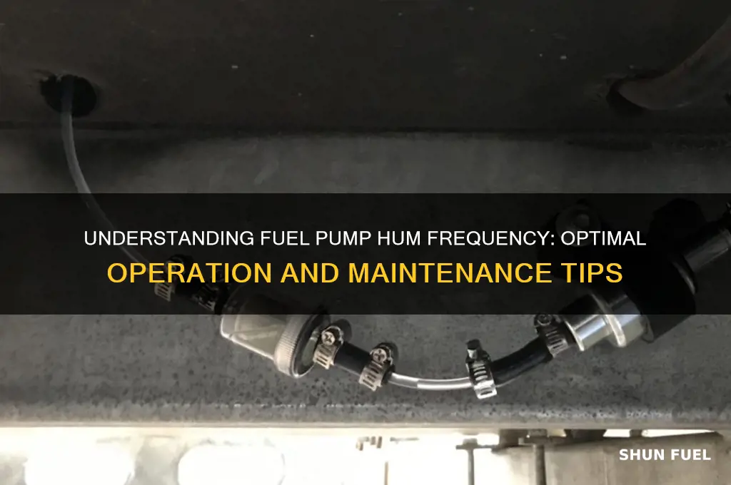 how often should fuel pump hum