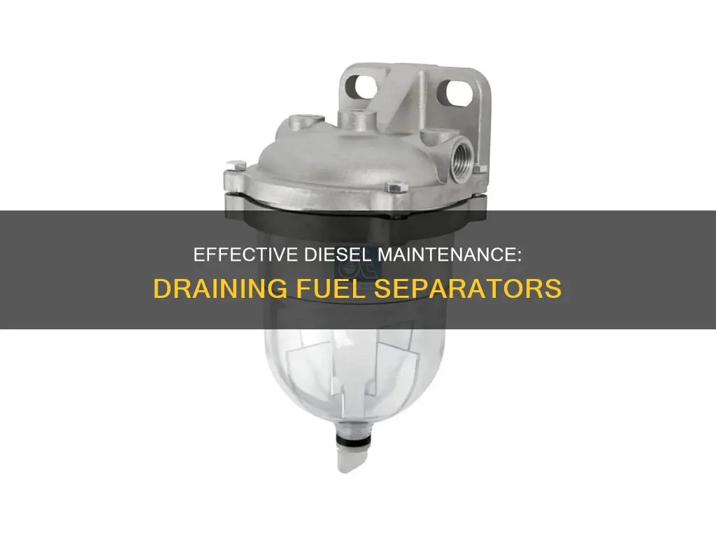 how often should i drain diesel fuel separator